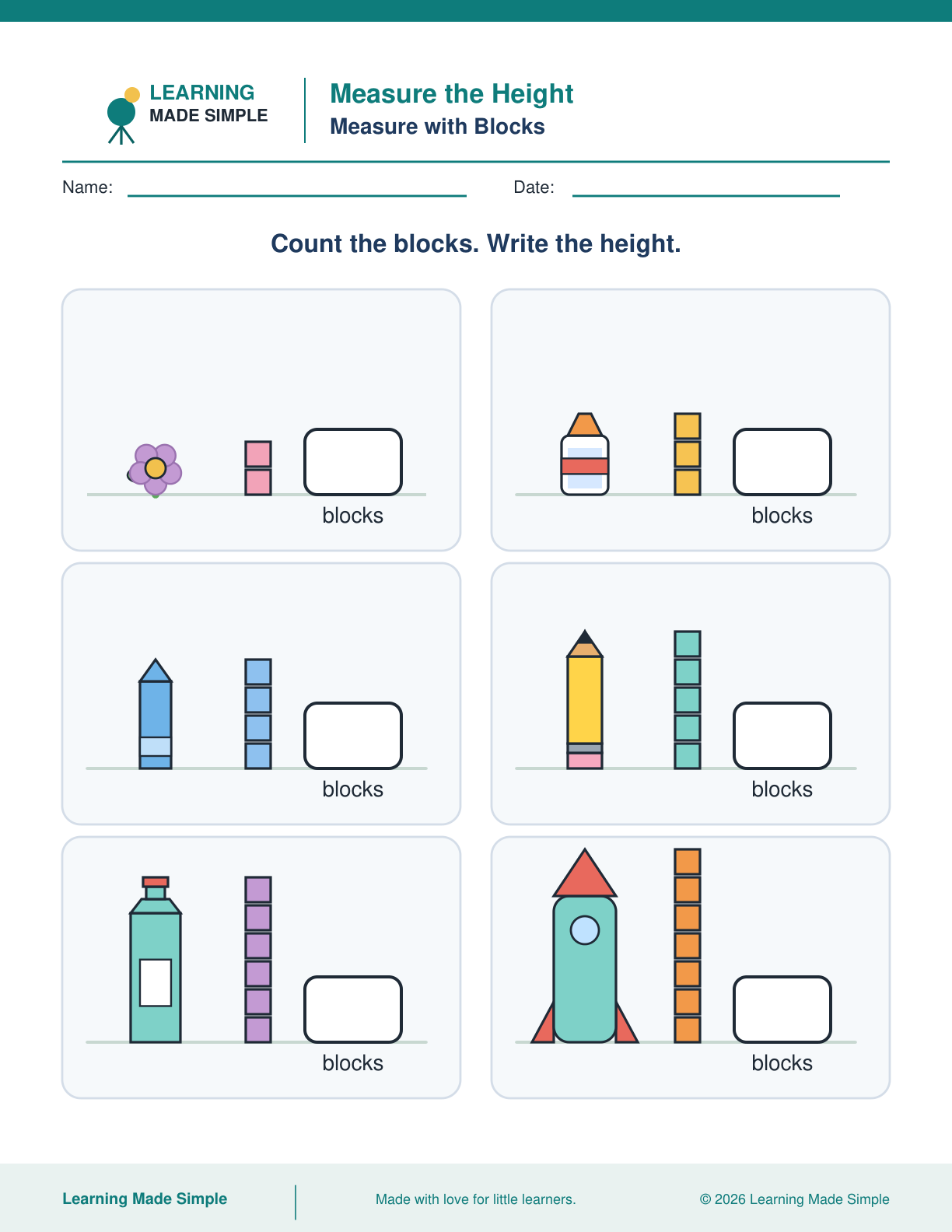 Preview of Measure the Height from Compare Length & Height