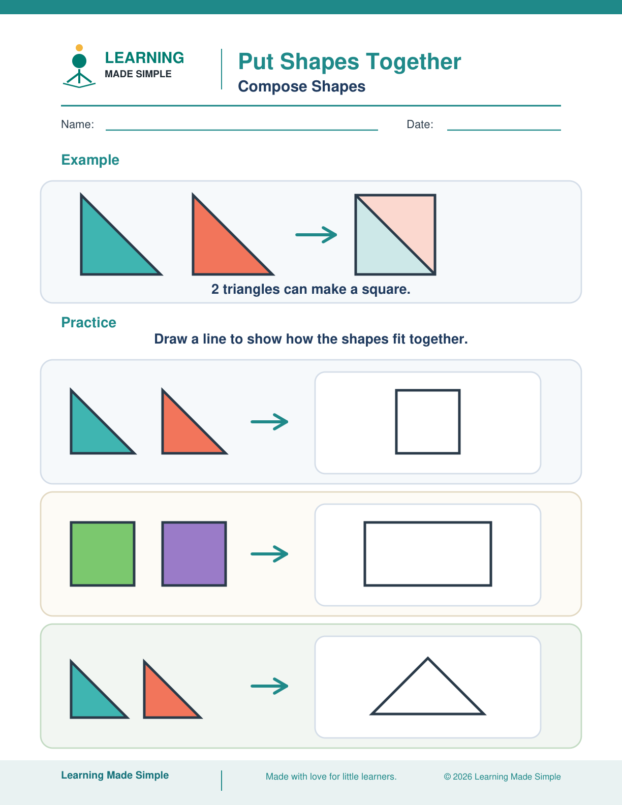 Preview of Put Shapes Together from Compose Shapes