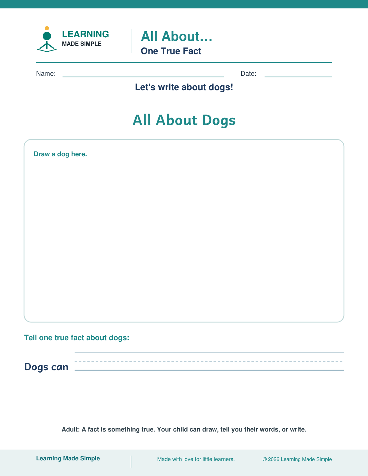 Preview of One True Fact from All About… My Fact Pages