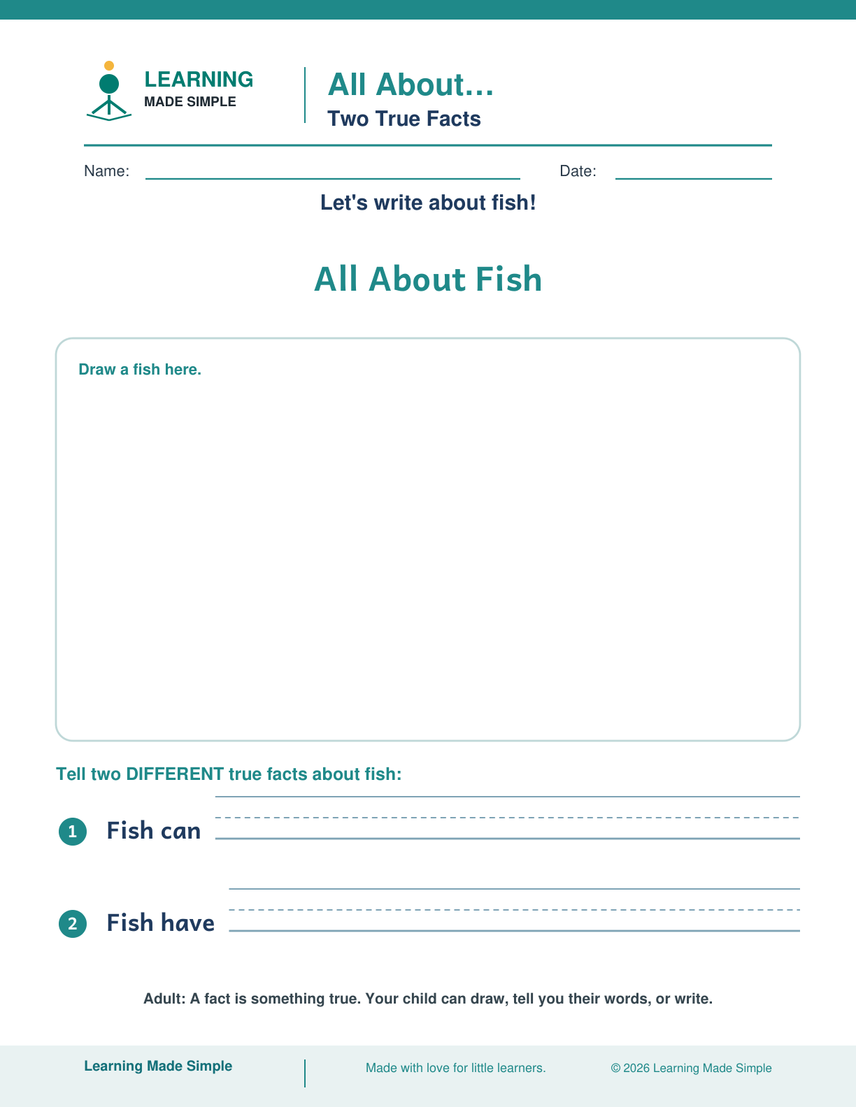 Preview of Two True Facts from All About… My Fact Pages