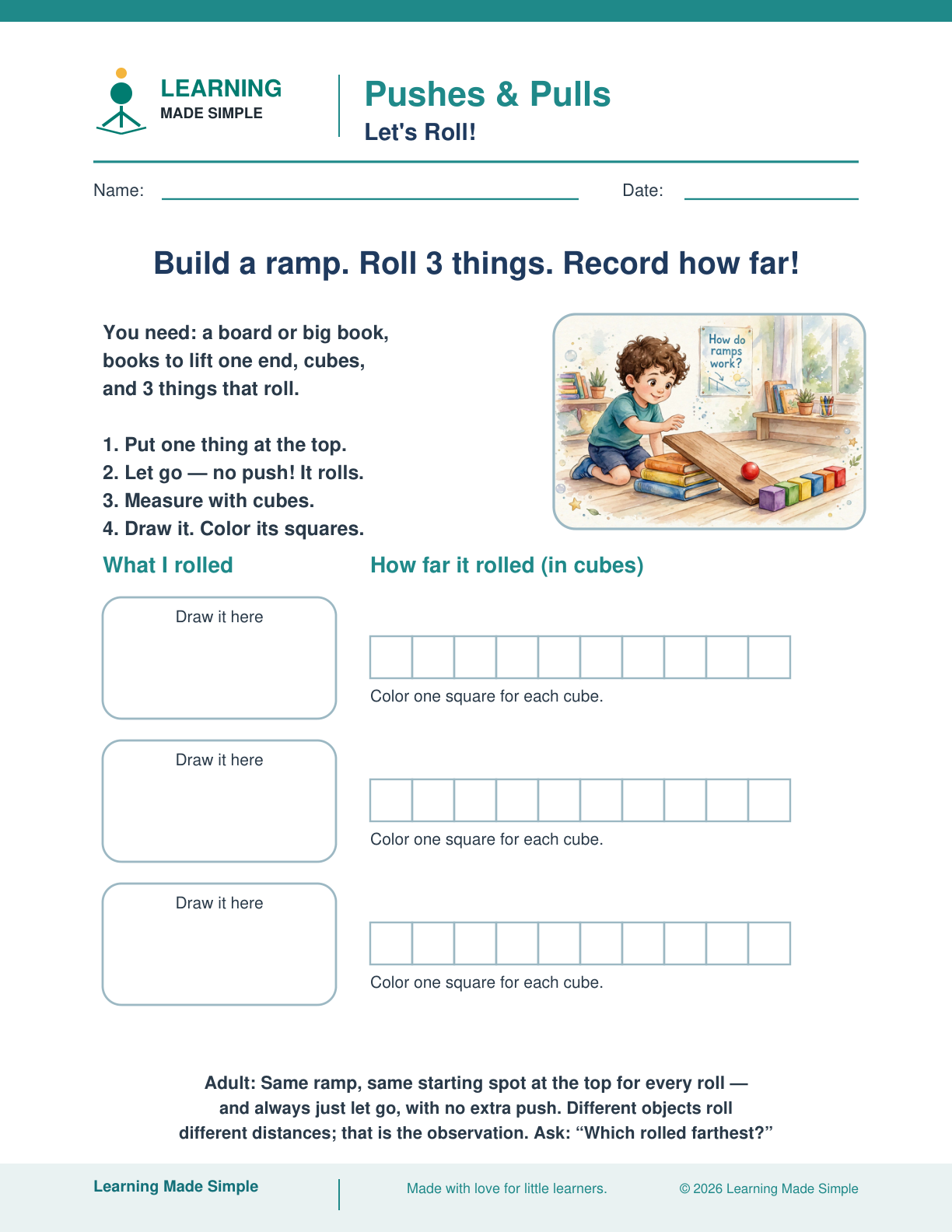 Preview of Let's Roll! from Pushes & Pulls — My Motion Investigations