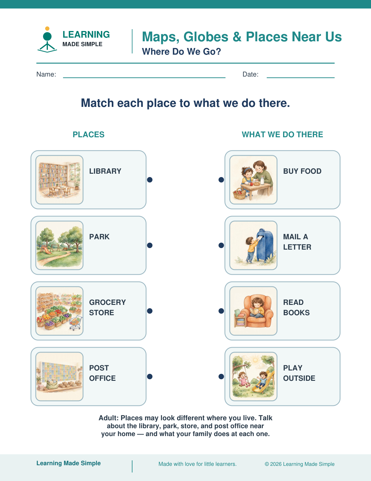 Preview of Where Do We Go? from Maps, Globes & Places Near Us