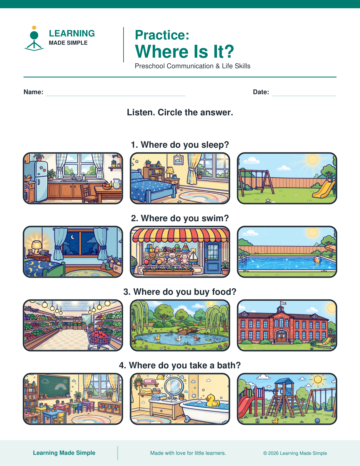 Preview of Where Is It? from Learning WH Questions