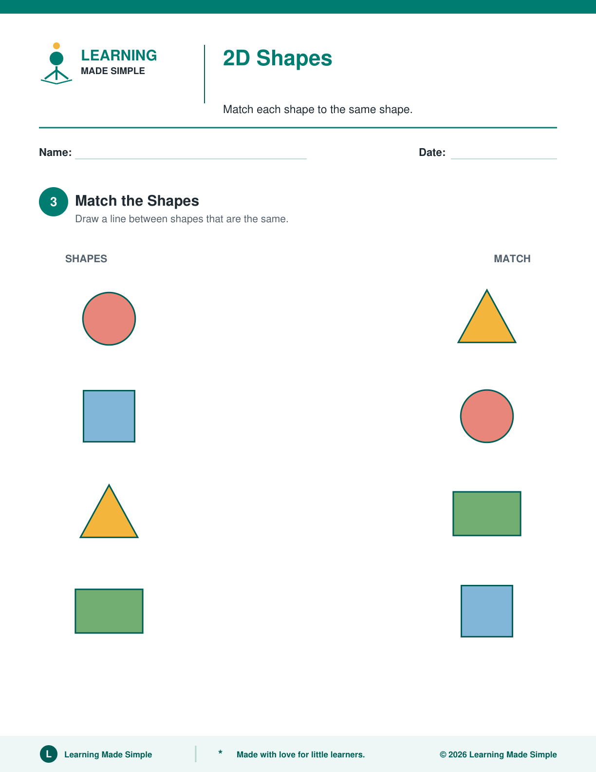 Preview of Page 3 from 2D Shapes