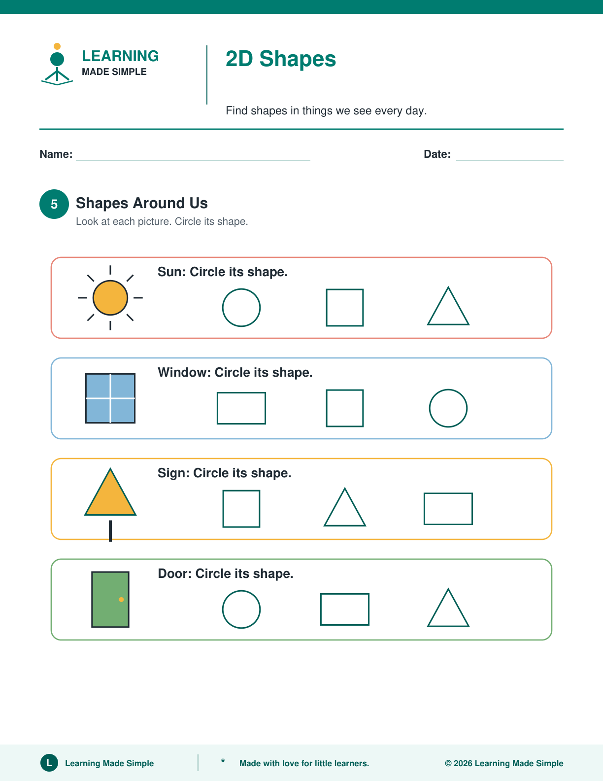 Preview of Page 5 from 2D Shapes