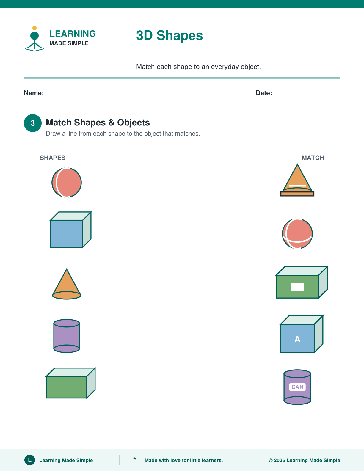 Preview of Page 3 from 3D Shapes