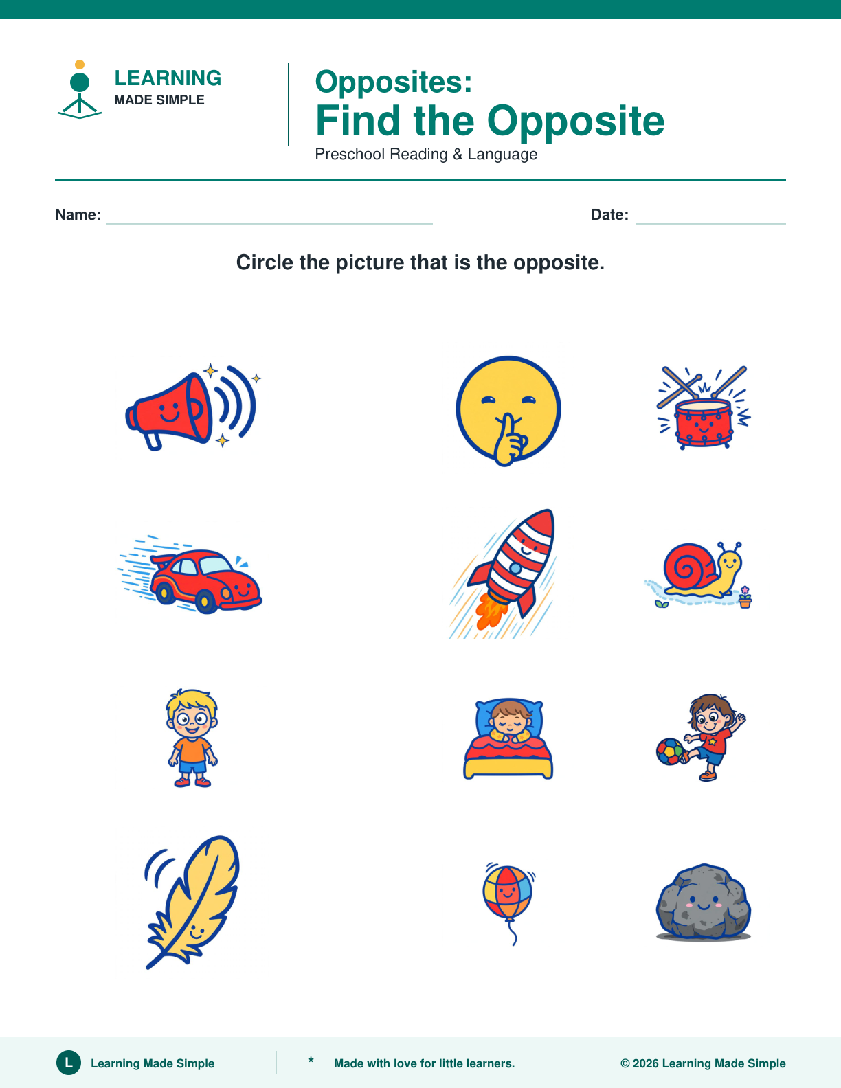 Preview of Page 3 from Opposites