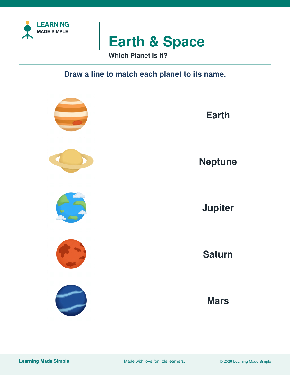 Preview of Which Planet Is It? from Earth & Space