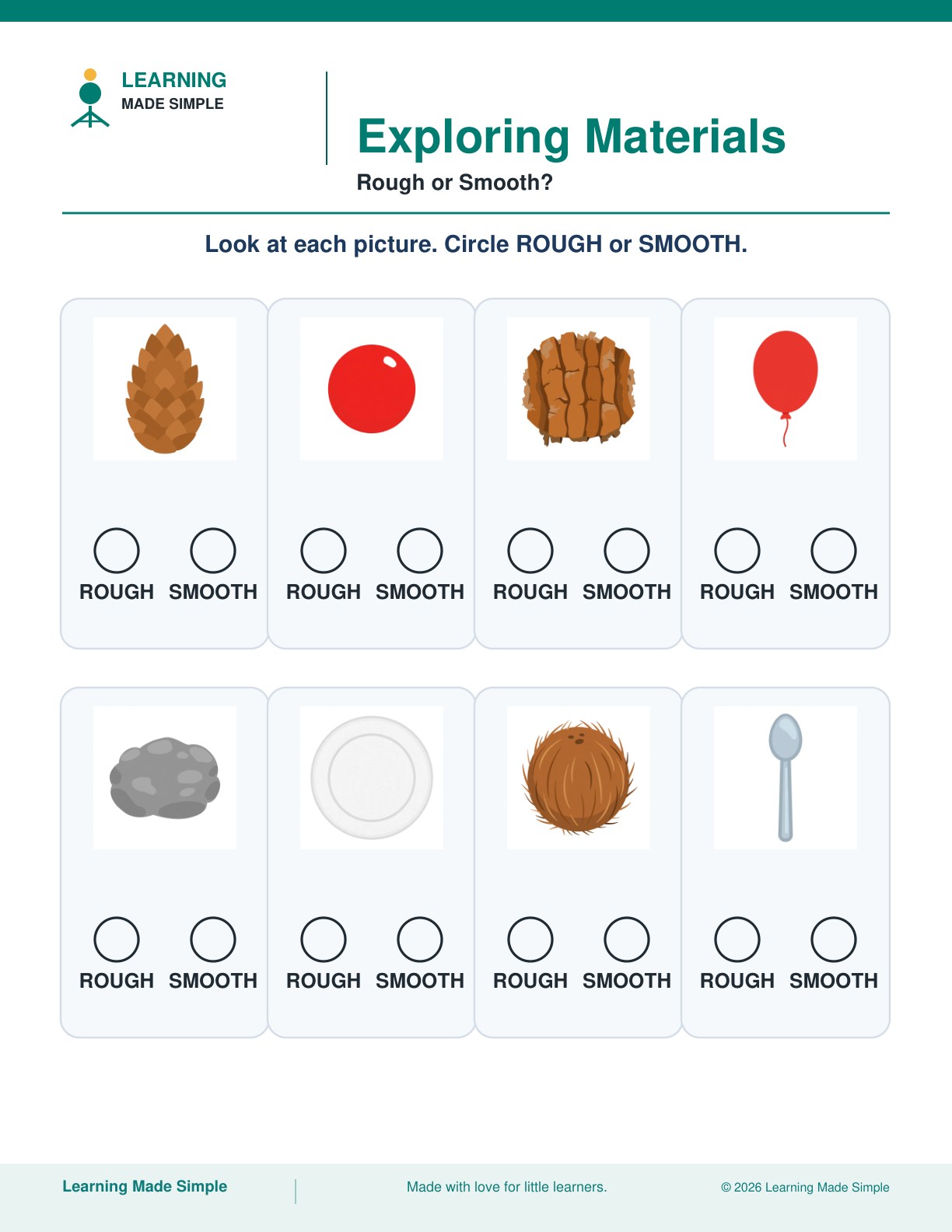 Preview of Rough or Smooth? from Exploring Materials