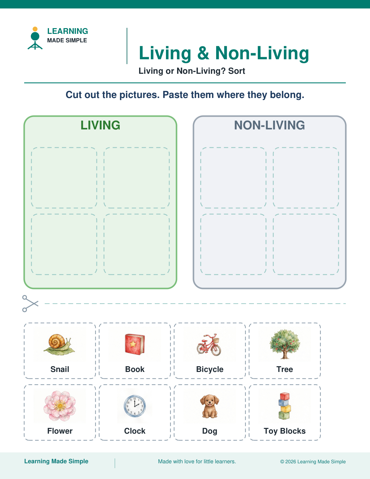 Preview of Living or Non-Living? Sort from Living & Non-Living