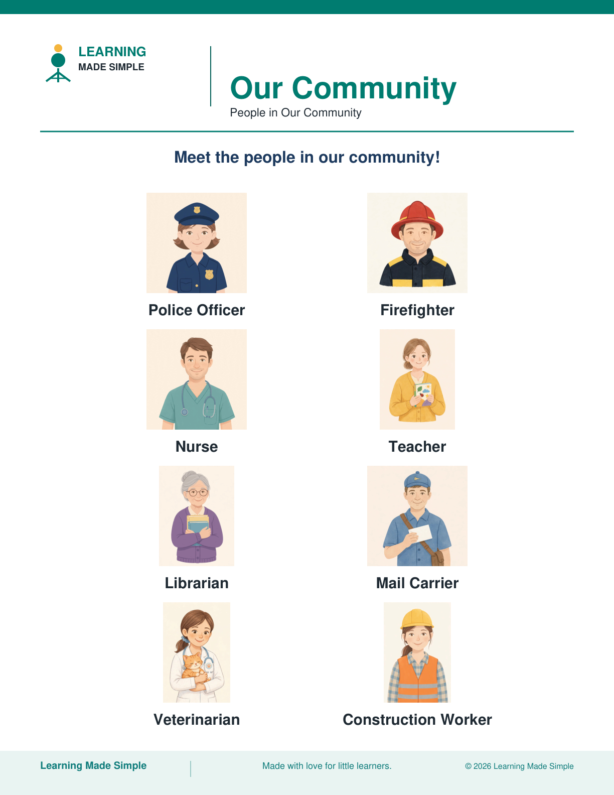 Preview of People in Our Community from Our Community
