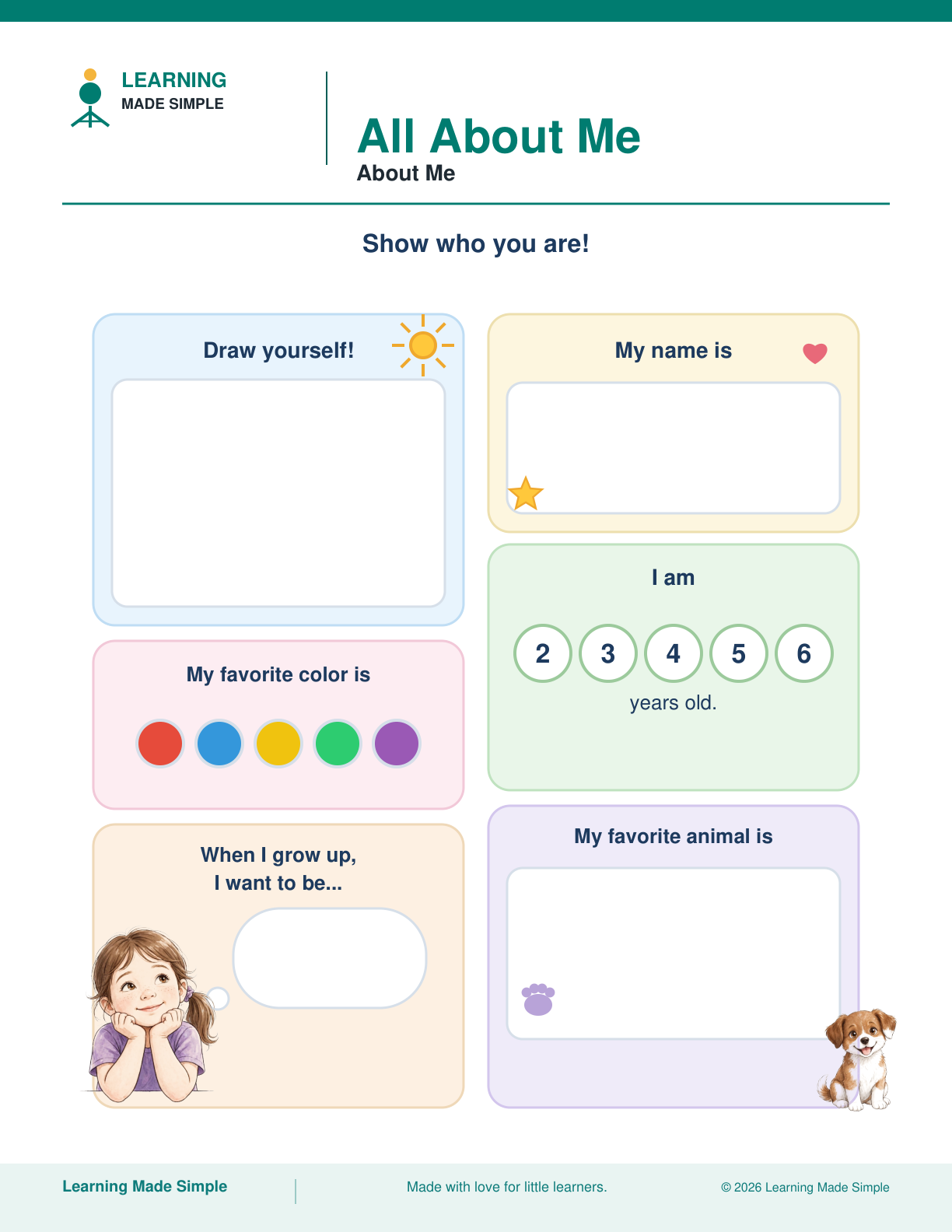 Preview of About Me from All About Me
